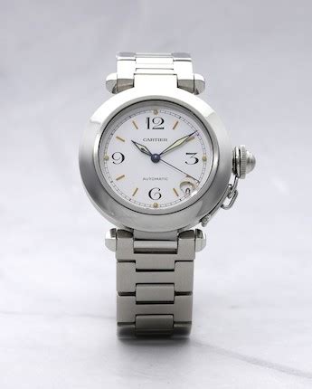 Cartier. A Stainless Steel Pasha Bracelet Watch, PB26833